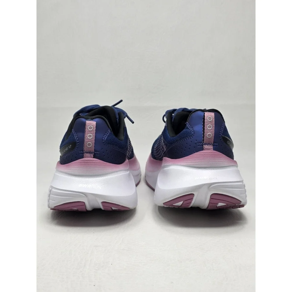 Saucony Womens Size 9.5 Guide 17 Stability Running Shoes Navy/Orchid Pre-owned